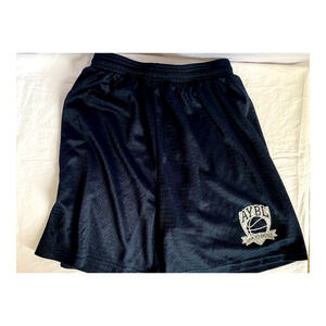 Womens Medium Basketball Shorts Navy Blue Badger Mesh w/ white logo, drawstring